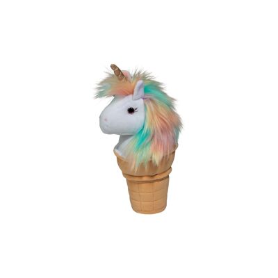 Cono de Helado Unicornio MACAROON, 24 cm de altura