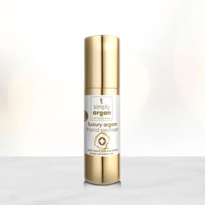 Désinfectant pour les mains de luxe à l'arganier et à l'aloe vera (30 ml)