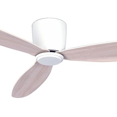 Lucci air - Airfusion Radar ceiling fan with remote control, white / light oak