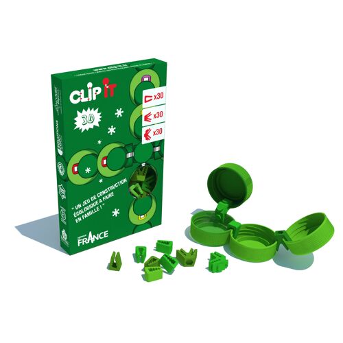 CLIP IT / Boite de 90 clips 2D + 3D Edition Noël