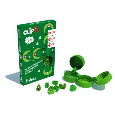 CLIP IT / Box mit 90 2D + 3D Clips Weihnachtsausgabe