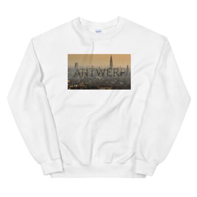 Antwerp Skyline Pullover - Weiß