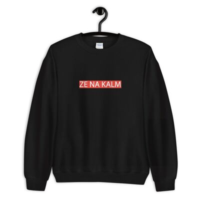 Ze Na Kalm Box Sweater - Black
