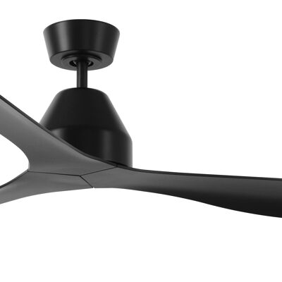 Lucci air - Whitehaven ceiling fan with remote control without light, black