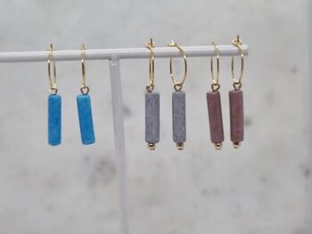 11 paires de boucles d'oreilles - Créoles - Ceramica - Or 6