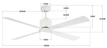 Lucci air - Ventilateur de plafond Airfusion Climate I avec télécommande, blanc 4