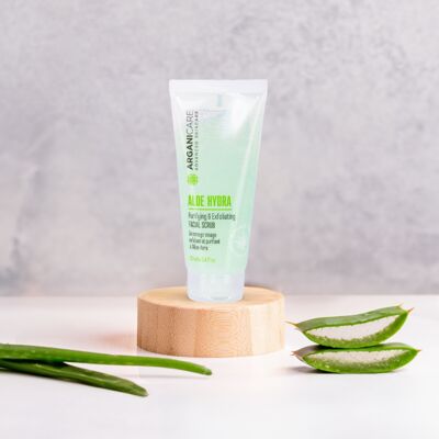 Exfoliante facial exfoliante y purificante - Todo tipo de pieles - Aloe Vera