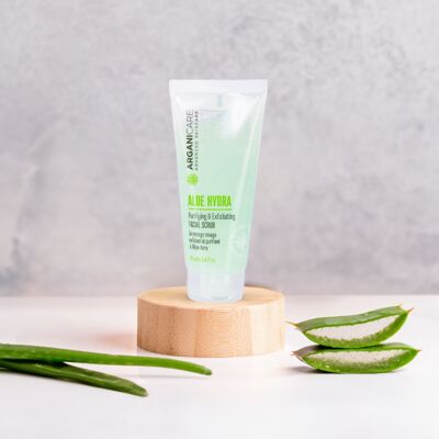 Scrub viso esfoliante e purificante - Tutti i tipi di pelle - Aloe Vera