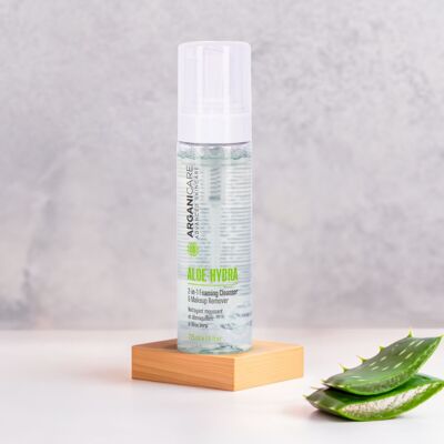 Foaming and make-up remover lotion for the face - All skin types - Aloe Vera