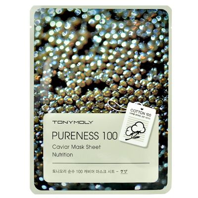 [Tonymoly] Feuille de masque Pureness 100 #Caviar