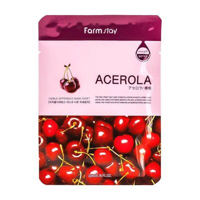 Maschera Differenza Visibile Farmstay Foglio-Acerola