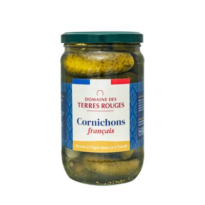 French sweet and sour pickles with dill 72cl