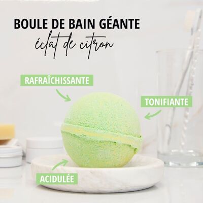 “Lemon Sparkle” Bath Bomb – Bulk 180g