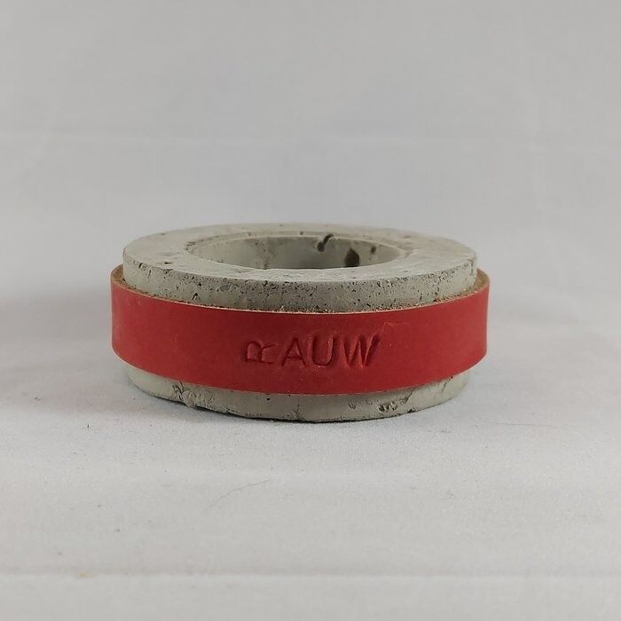 Raw Concrete Design Waxine/Candelitas Industriales - Rojo