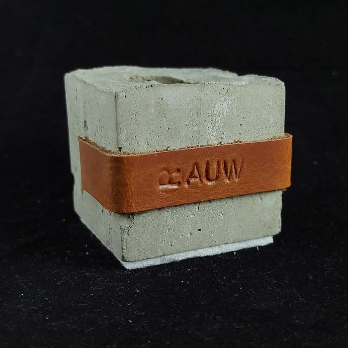 Portavelas Cemento Industrial Diseño Raw Concrete - Coñac