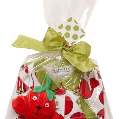 Tomato Print All In One & Tom Tomato Soft Toy - 12-18-mths