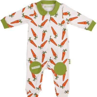 Pure Cotton All In One – Carrot Print - 12-18-mths