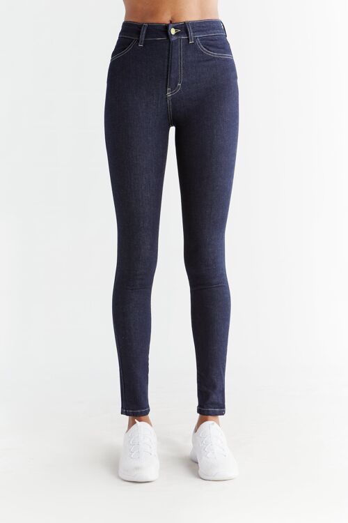 W's Skinny Fit, dunkles Schieferblau