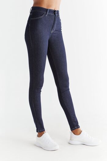Coupe skinny pour femmes, dunkles Schieferblau 2