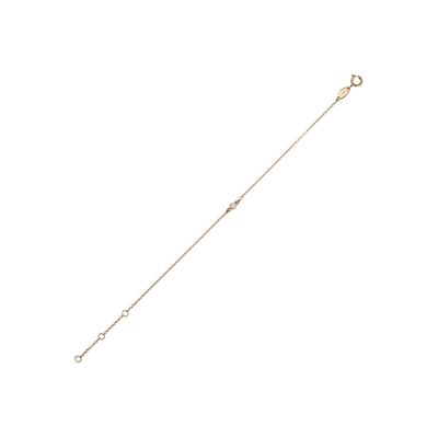 ARIANNE Armband, Perle 3mm, 17+1.5+1.5cm, 925 Silber vergoldet (SKU: C9B3SYS1DM)