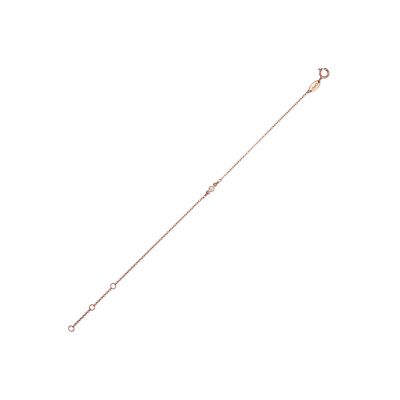 ARIANNE Armband, Perle 3mm, 17+1.5+1.5cm, 925 Silber rose vergoldet (SKU: C9B3SRS1DM)