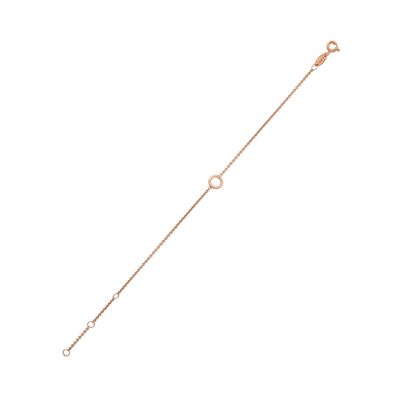 ORION Armband , 925 Silber rose vergoldet, 15.5+1.5+1.5cm Verlängerung (SKU: C20B1SRWDM)