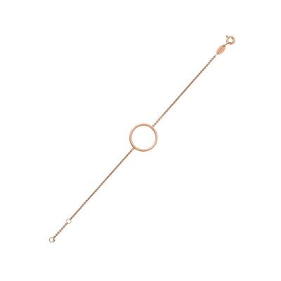 ORION Armband , 925 Silber rose vergoldet, 15.5+1.5+1.5cm Verlängerung (SKU: C20B2SRWDM)