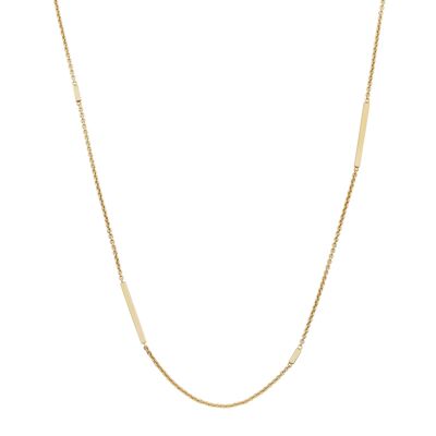 NOVA Halskette , 925 Silber vergoldet, 95+4+4cm Verlängerung (SKU: C21L1SYWD)