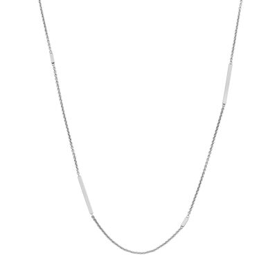 NOVA Halskette , 925 Silber rhodiniert, 95+4+4cm Verlängerung (SKU: C21L1SWWD)