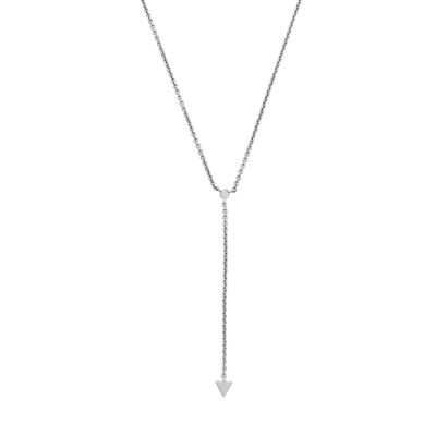 LYRA Halskette , 925 Silber rhodiniert, 38+4+4cm Verlängerung (SKU: C23N3SWWD)