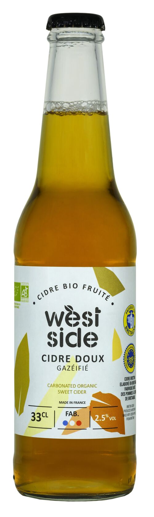 Cidre doux WEST SIDE Bio - 33 cl