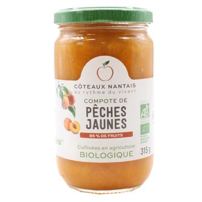 Compote pêches jaunes Bio - 315 g