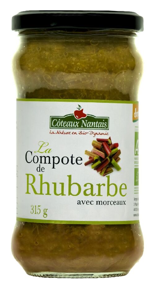 Compote rhubarbe Bio Demeter - 315 g