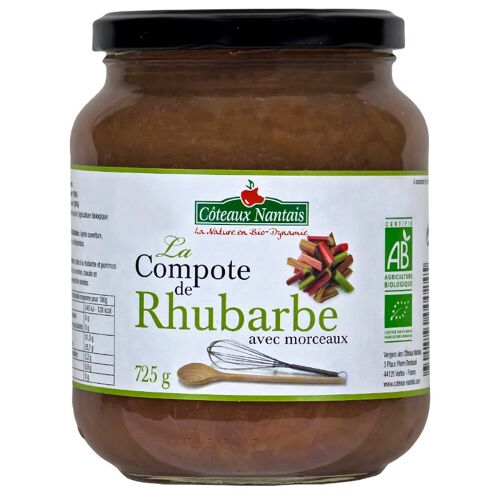 Compote rhubarbe Bio - 725 g
