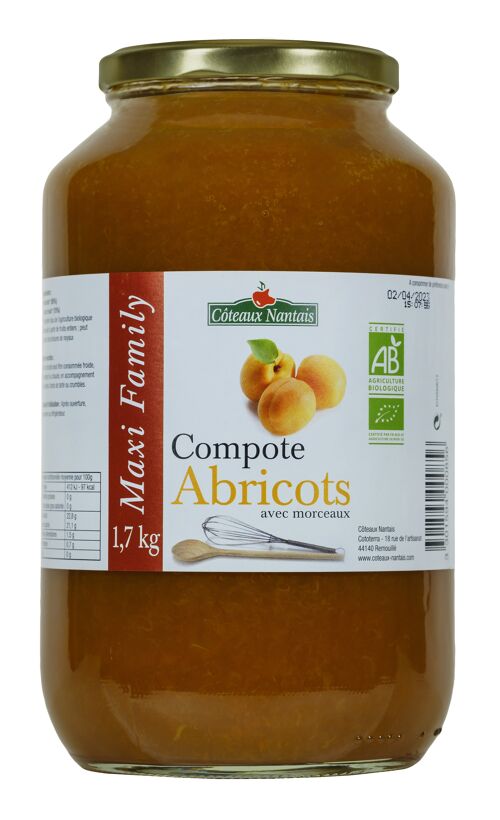 Compote  abricots 1,7kg
