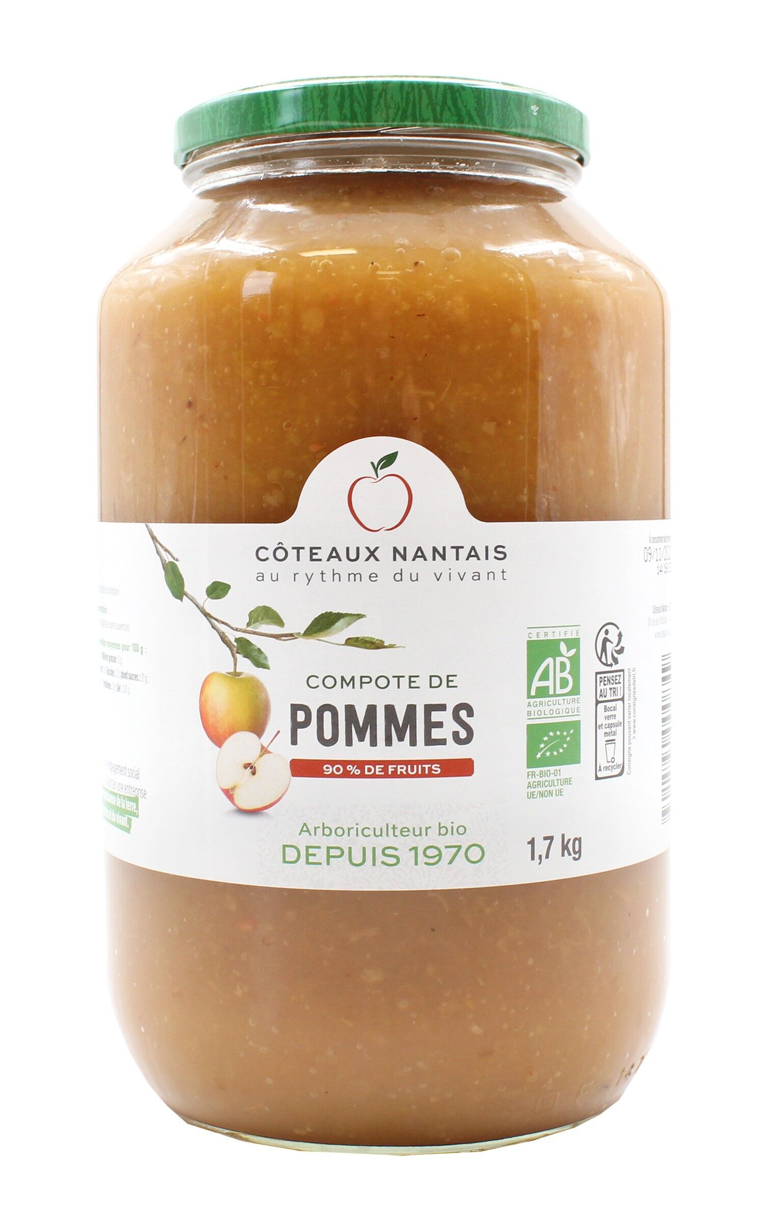 Organic apple compote - 1.7 kg