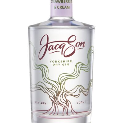 Jacqson Yorkshire Dry Gin - Strawberries & Cream 70cl 42%ABV