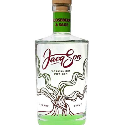 Jacqson Yorkshire Dry Gin - Gooseberry & Sage 70cl 42%ABV