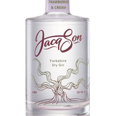 Jacqson Yorkshire Dry Gin - Strawberries & Cream 35cl 42%ABV