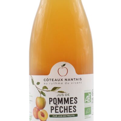 Jus pommes pêches Bio - 75 cl