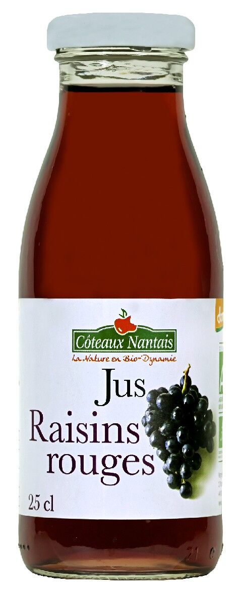 Jus raisins rouges Bio Demeter - 25 cl