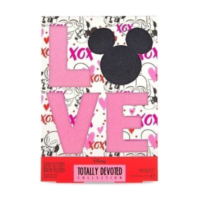 Mad Beauty Disney Minnie Mickey Totally Devoted LOVE Bath Fizzers