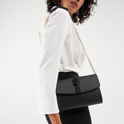 Midi Marylebone, Black Clutch Bag