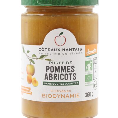 Purée pommes abricots Bio Demeter - 360 g