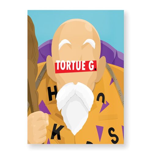 Affiche Tortue géniale - 30X40 cm