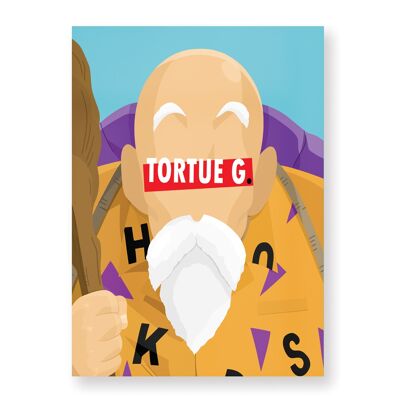 Awesome Turtle Poster - 30X40 cm