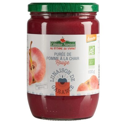 Purée pommes chair rouge "lunaison de Garance" Bio Demeter - 630g