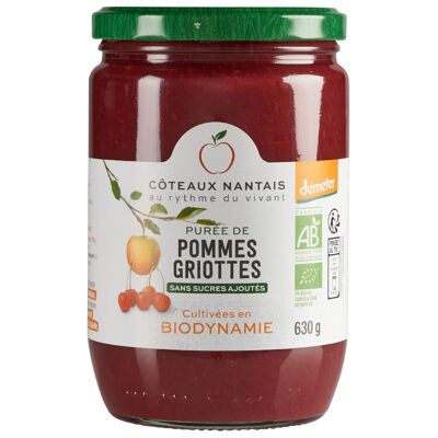 Purée pommes griottes Bio Demeter - 630 g