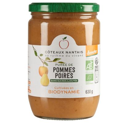 Purée pommes poires Bio Demeter - 630 g