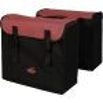 Double pannier black/raspberry